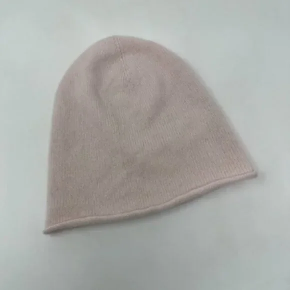 Joie Cashmere Beanie Hat Blush - Picture 2 of 4